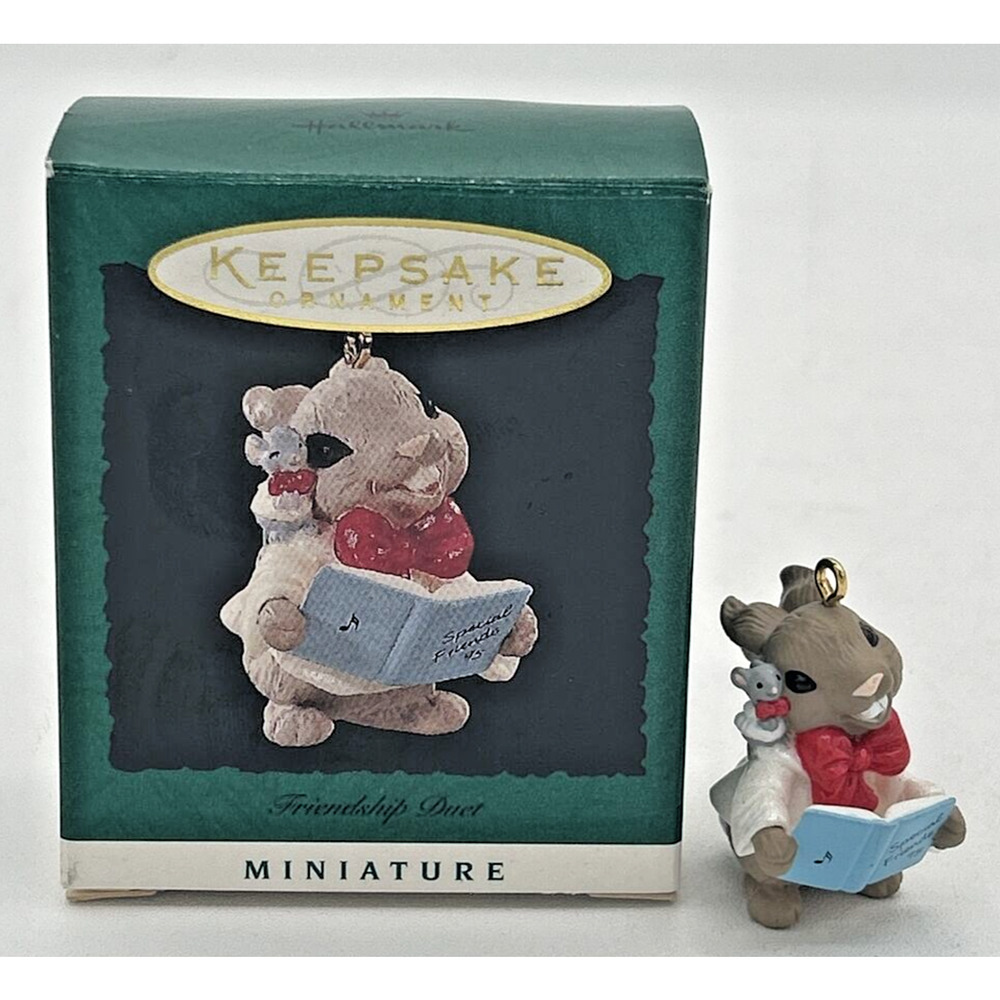 1995 Hallmark Friendship Duet Miniature Keepsake Ornament SKU U31